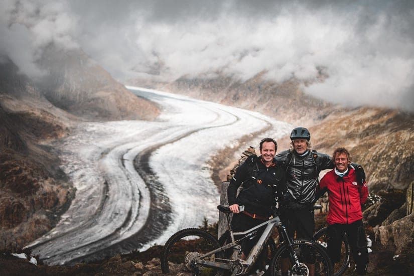 MTB in Aletsch alongside Europe's largest Glacier