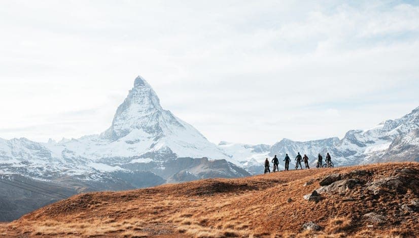 Taking in views of the iconic Matterhorn on the trails in Zermatt