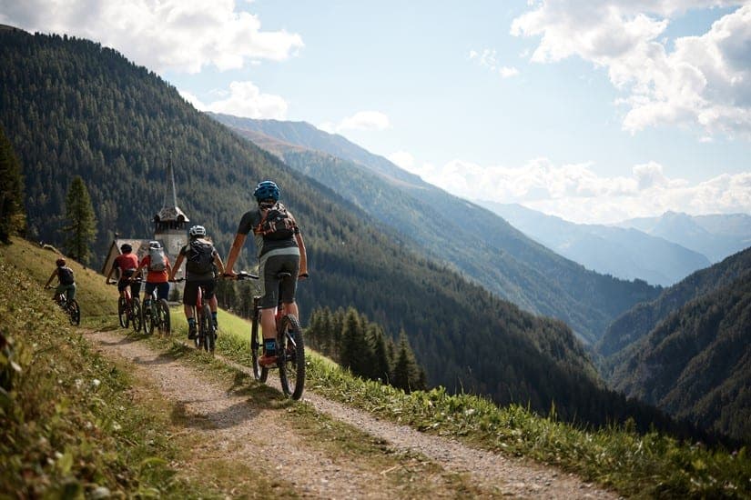 Enjoying the views and scenic paths near Chur during the Alpine Circle Ruta Ost