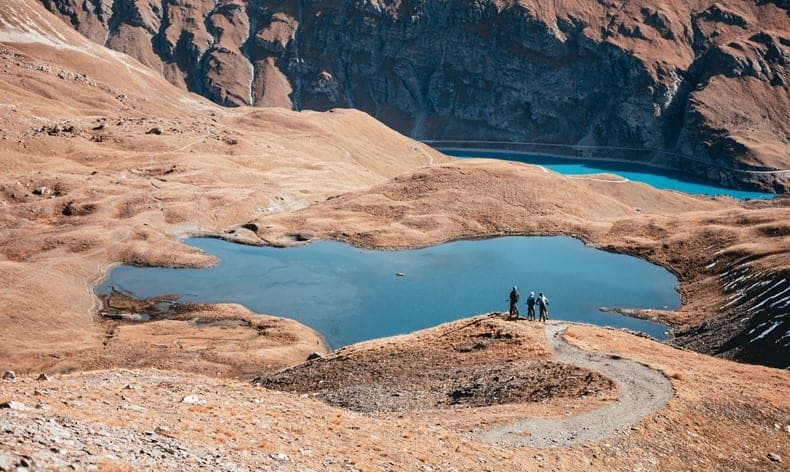 Contemplating the beauty of Van d'Anniviers and it's crystalline Alpine lakes during the Chamonix-Zermatt Haute Route